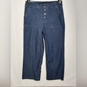 Ruby Rd. Wide Leg Dark Blue Jeans 8P